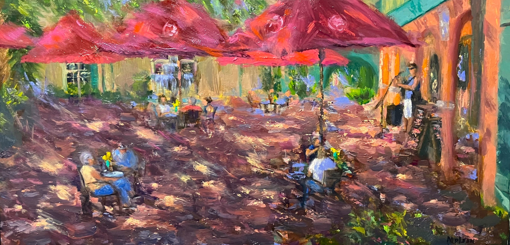 Art Box Gallery Courtyard at the St. George Inn Alan Melson Alan Melson Oil St. Augustine