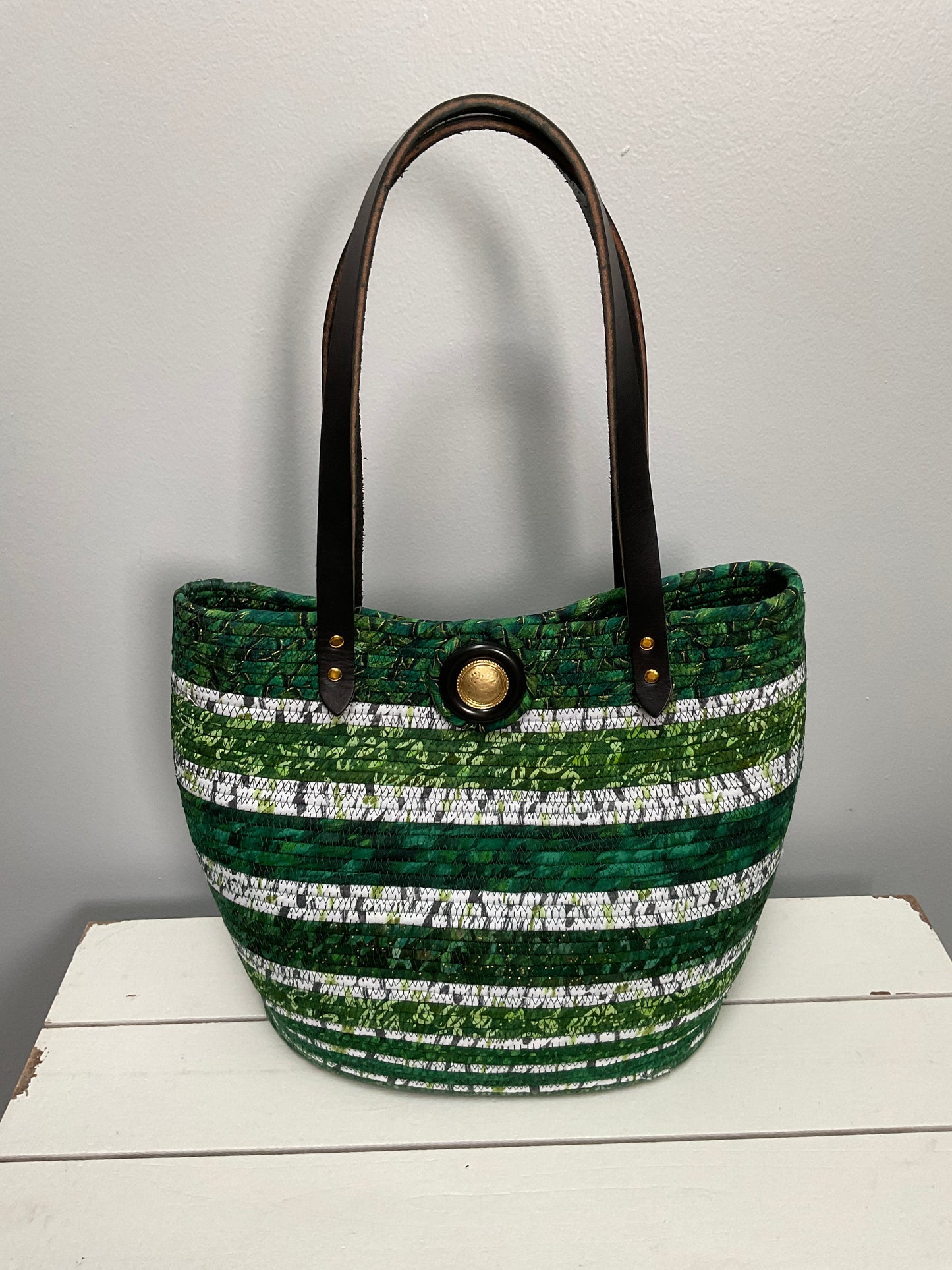 Green Tote Bag - Tote Bag - Janice Rossignol - Art Box Gallery