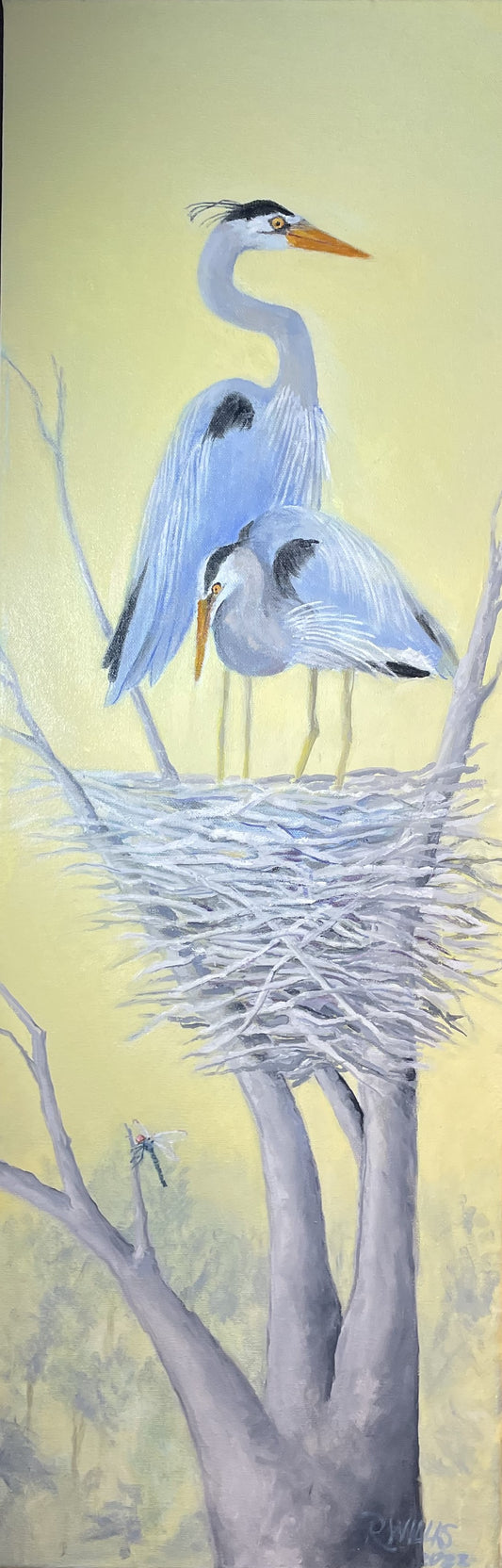 Art Box Gallery Herons Nest Roy Willis Oil Roy Willis