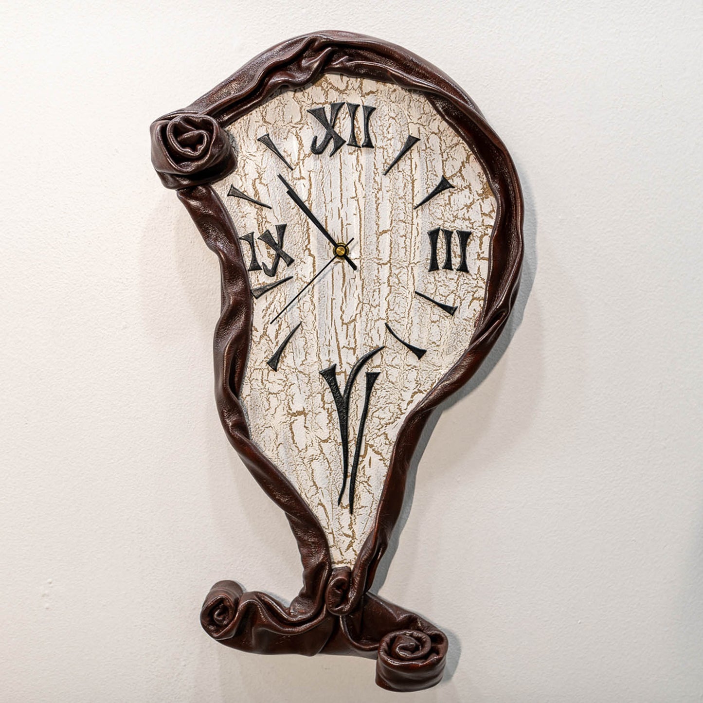 Melting Clock - Leather - Oleg Meerson - Art Box Gallery