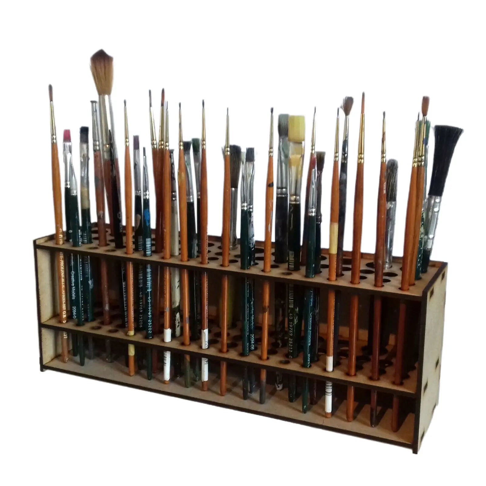 Wooden Paintbrush Holder - Art Supplies - Art Box Gallery - Art Box Gallery