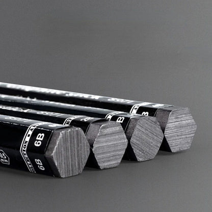 HB/2B/4B/6B Black Charcoal Sketching Graphite Pencil Woodless Hexagonal - Art Supplies - Art Box Gallery - Art Box Gallery