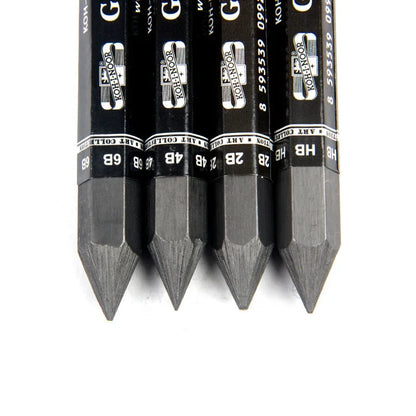 HB/2B/4B/6B Black Charcoal Sketching Graphite Pencil Woodless Hexagonal - Art Supplies - Art Box Gallery - Art Box Gallery