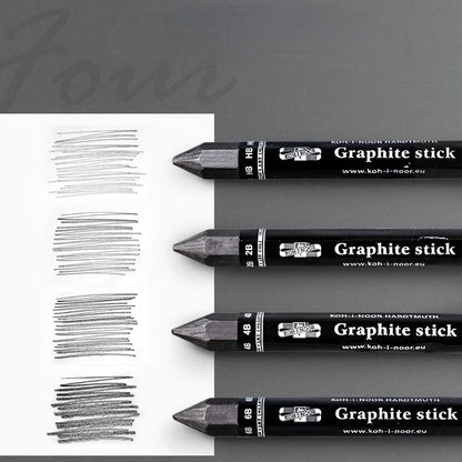 HB/2B/4B/6B Black Charcoal Sketching Graphite Pencil Woodless Hexagonal - Art Supplies - Art Box Gallery - Art Box Gallery