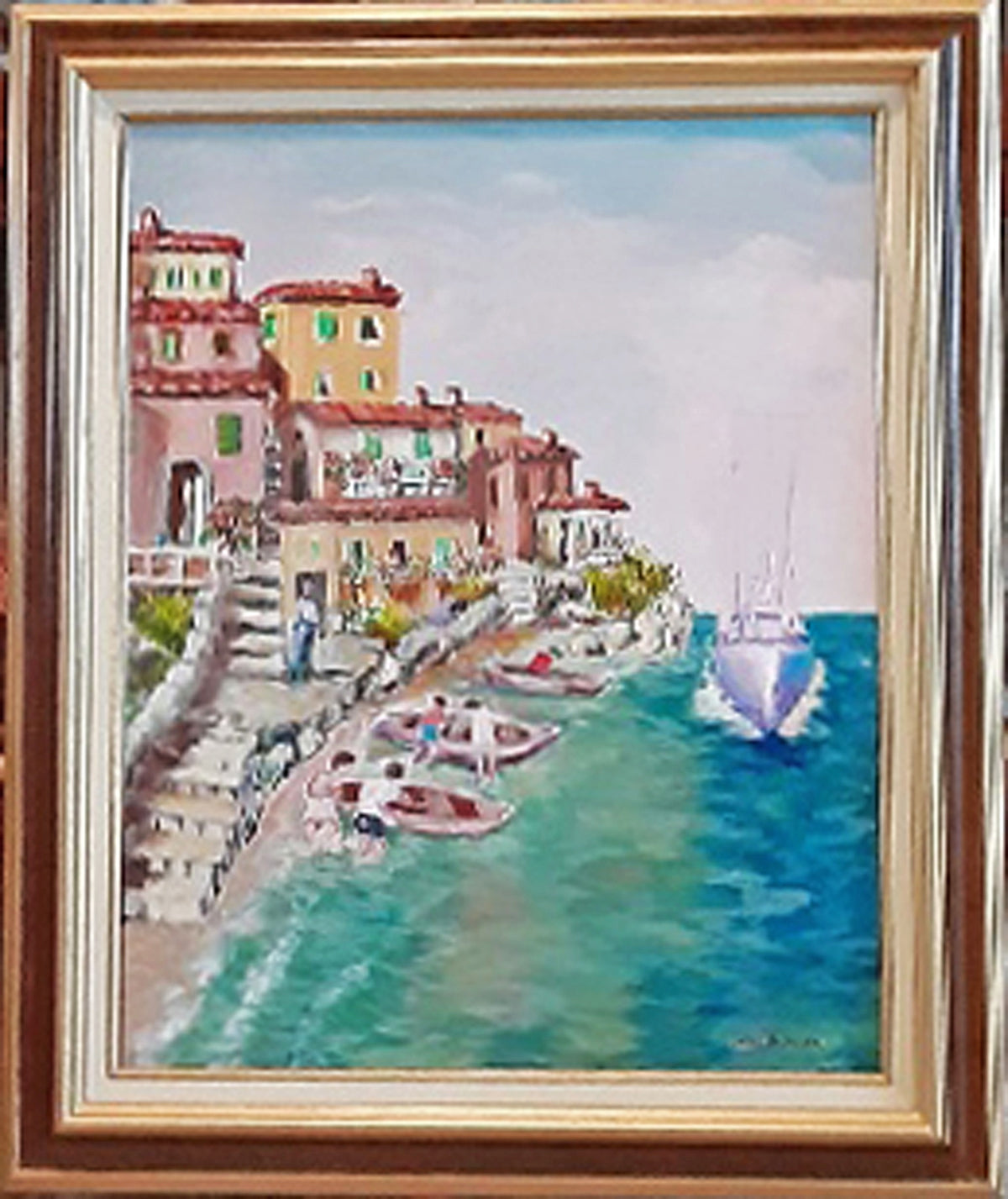 Village by the Sea - Artwork - Mario Della Penta - Art Box Gallery