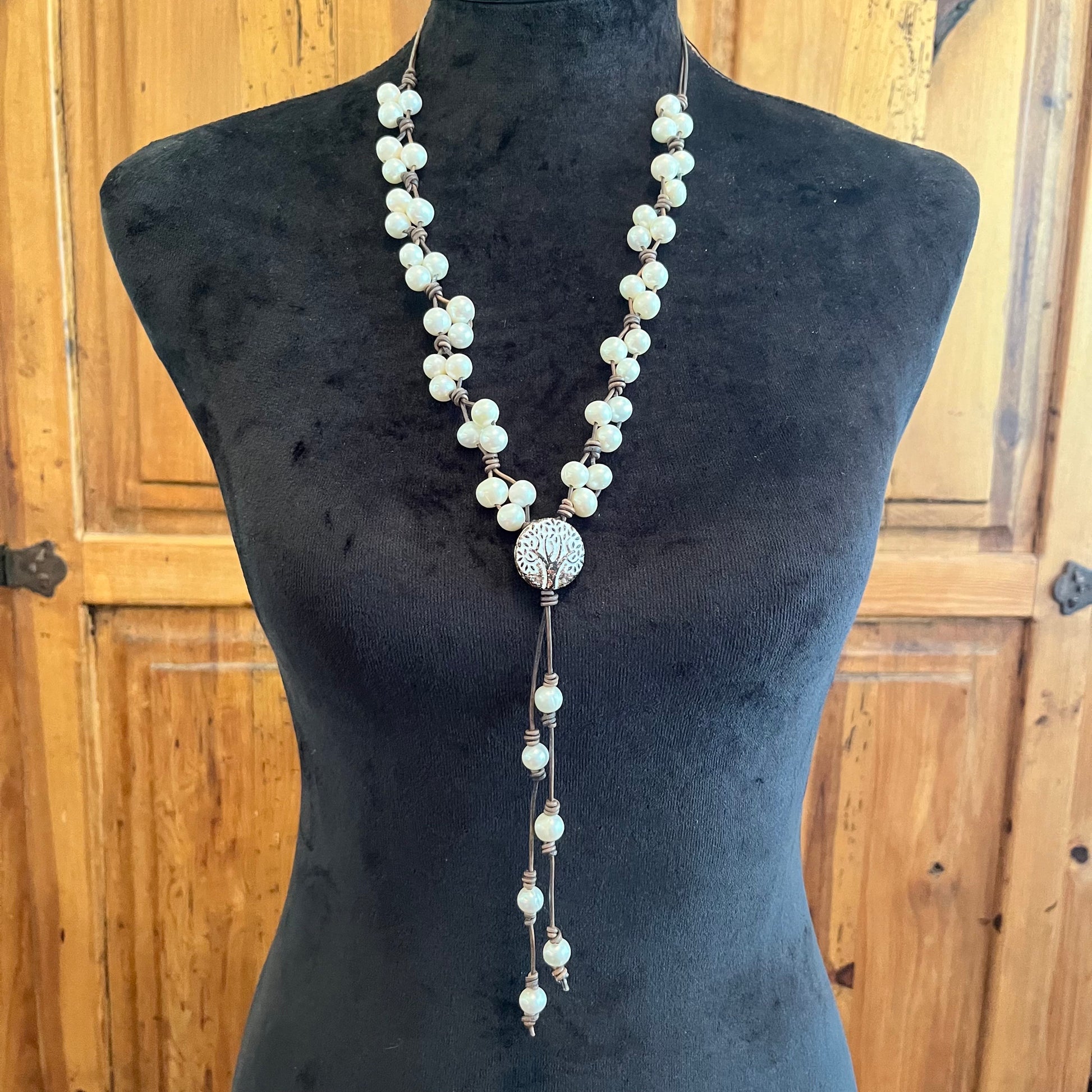 White Pearl Necklace by Christine O'Brien