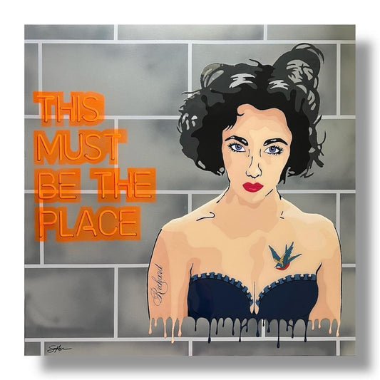 This Must Be The Place by Stephanie Hansen | Spray paint, airbrush and resin on Cradled hardboard | Art Box Gallery | St. Augustine, FL