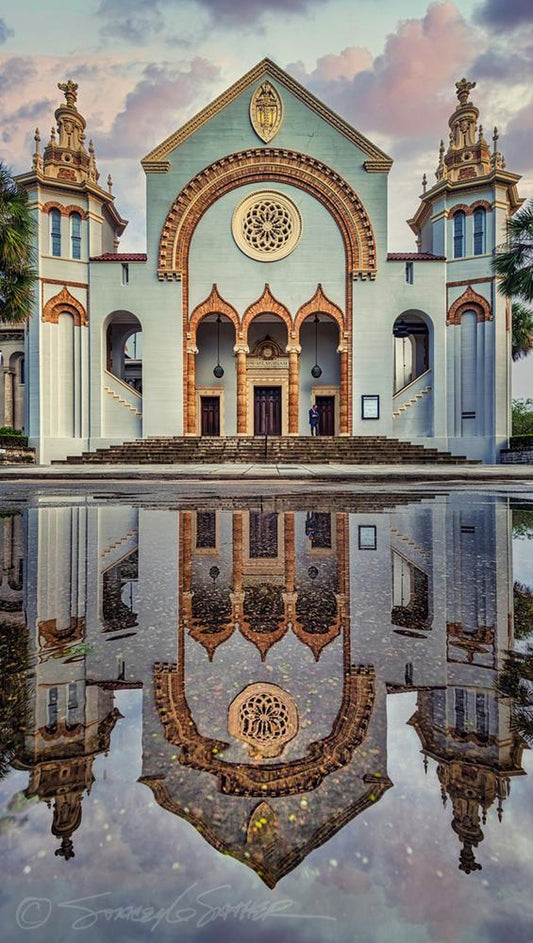 Reflections of Presbyterian Memorial by Stacey Sather | Fine Art Photography on Museum-Quality Canvas | Art Box Gallery | St. Augustine, FL