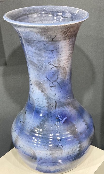 Airbrush colbalt vase - Tim Bullard - Art Box Gallery