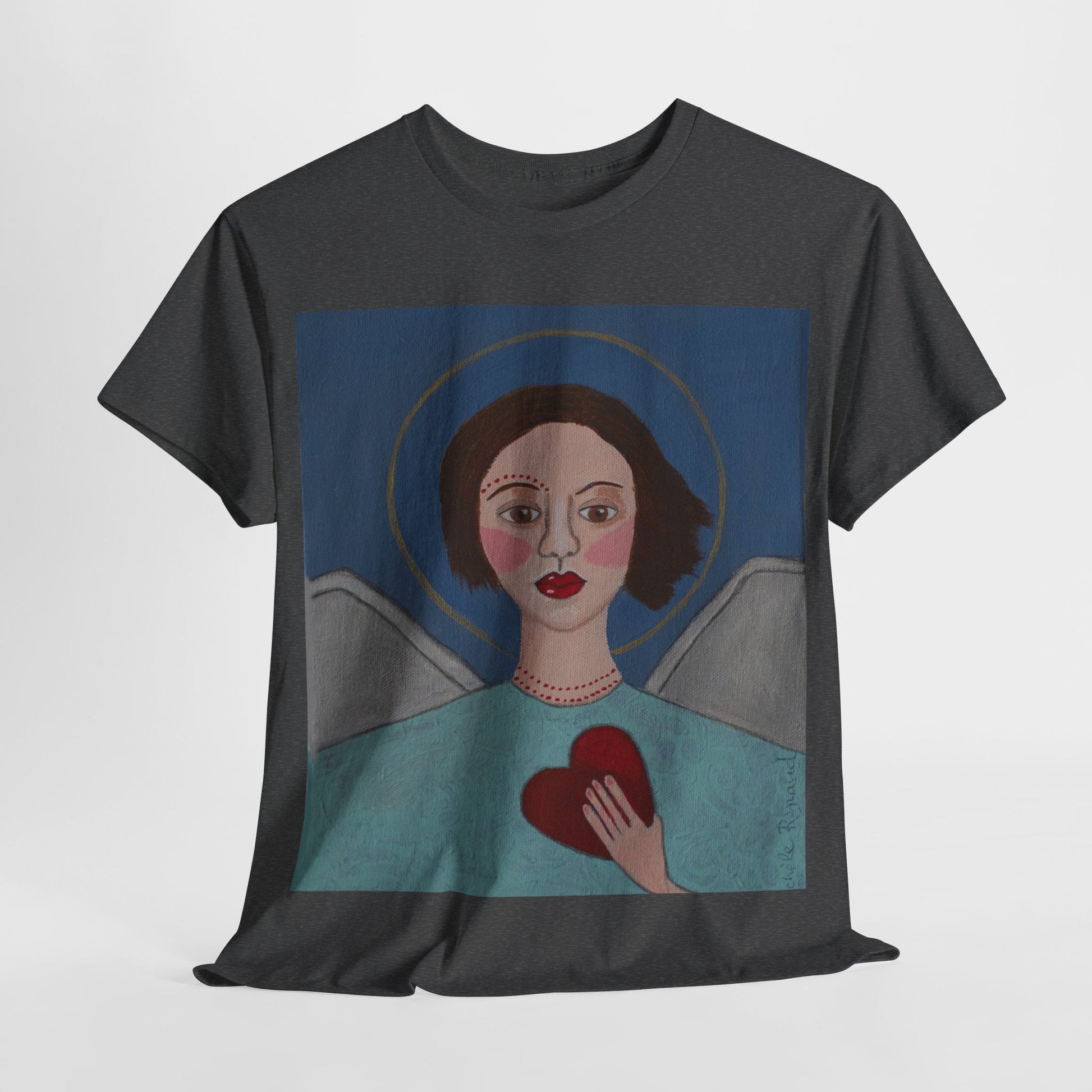 "Angel" Artistry in Threads Series T-Shirt | March 2024 Collection - Printify - Art Box Gallery