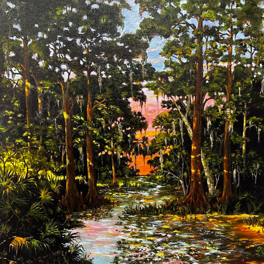 Swamp Shade by Tom Crocker | Oil on Canvas | Art Box Gallery | St. Augustine, FL