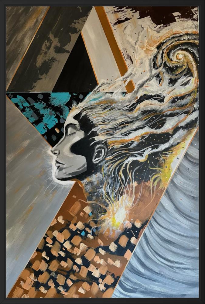 Arriving Somewhere Not Here by Robert Holmes | Acrylic on Canvas | Art Box Gallery | St. Augustine, FL