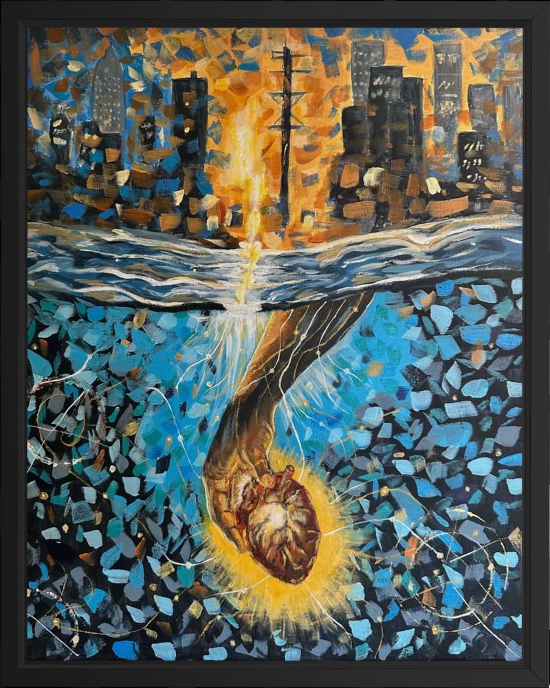 Beneath the Surface by Robert Holmes | Acrylic on Canvas | Art Box Gallery | St. Augustine, FL