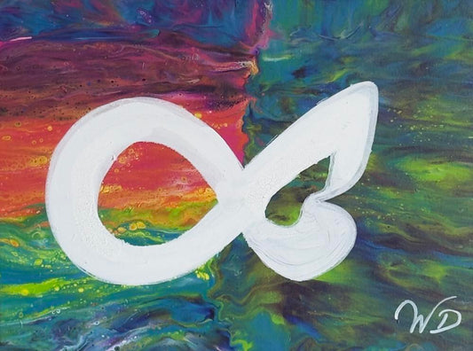 AuDHD by Wendy Delfosse | Fluid Acrylic on Canvas | Art Box Gallery | St. Augustine, FL