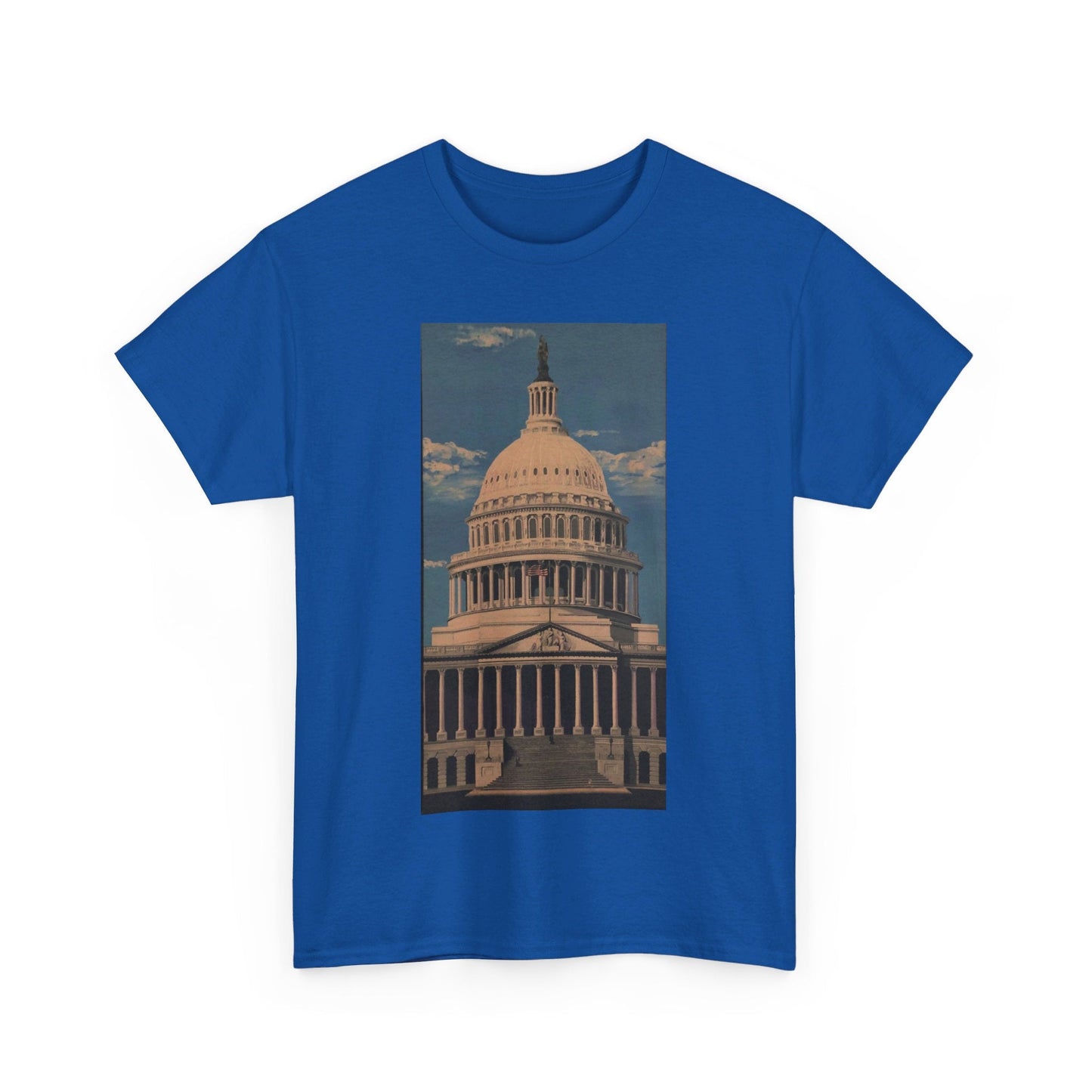 "East Front US Capitol" Artistry in Threads Series T-Shirt | July 2024 Collection - Printify - Art Box Gallery