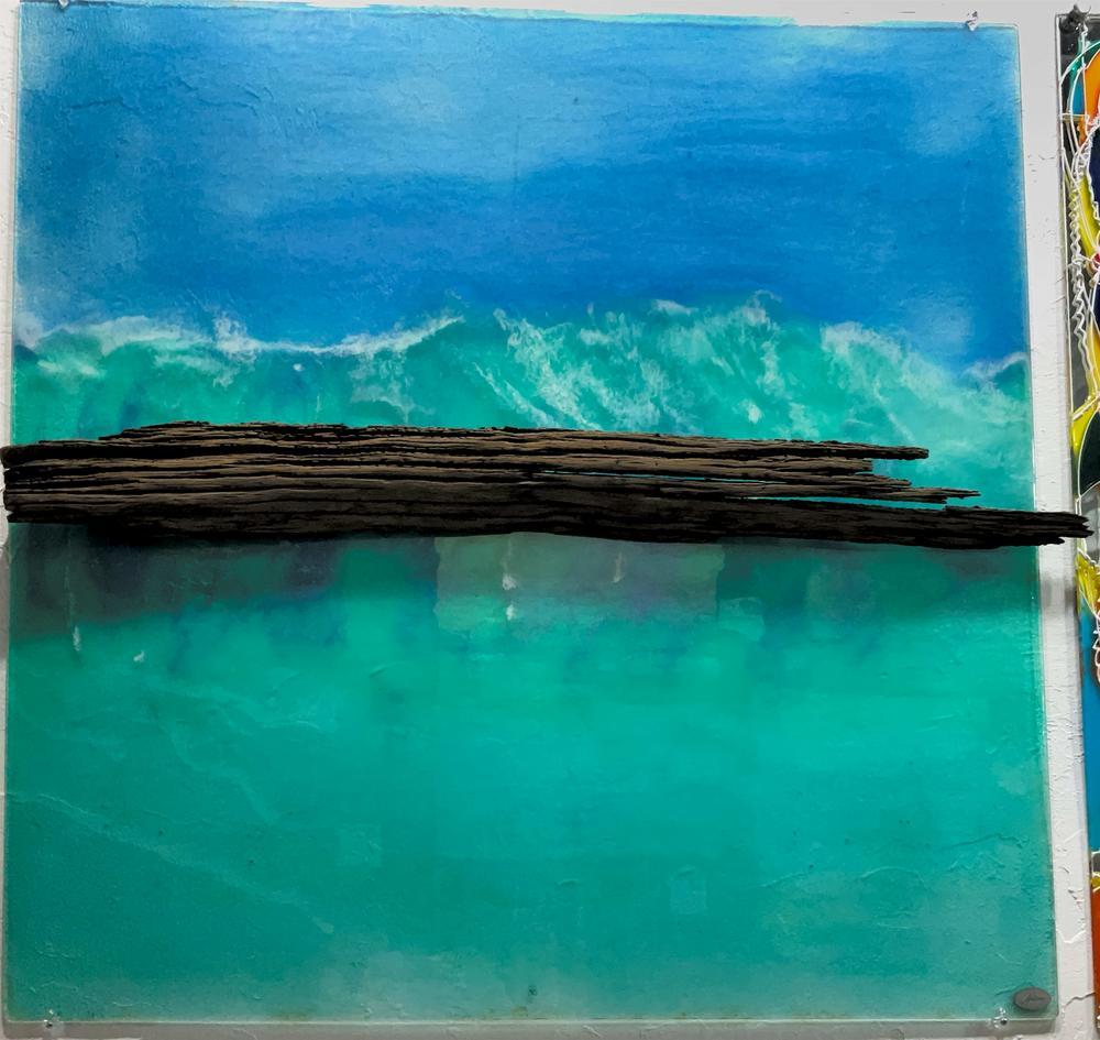Wave Break by Liquid Visions | Resin on Recycled glass | Art Box Gallery | St. Augustine, FL