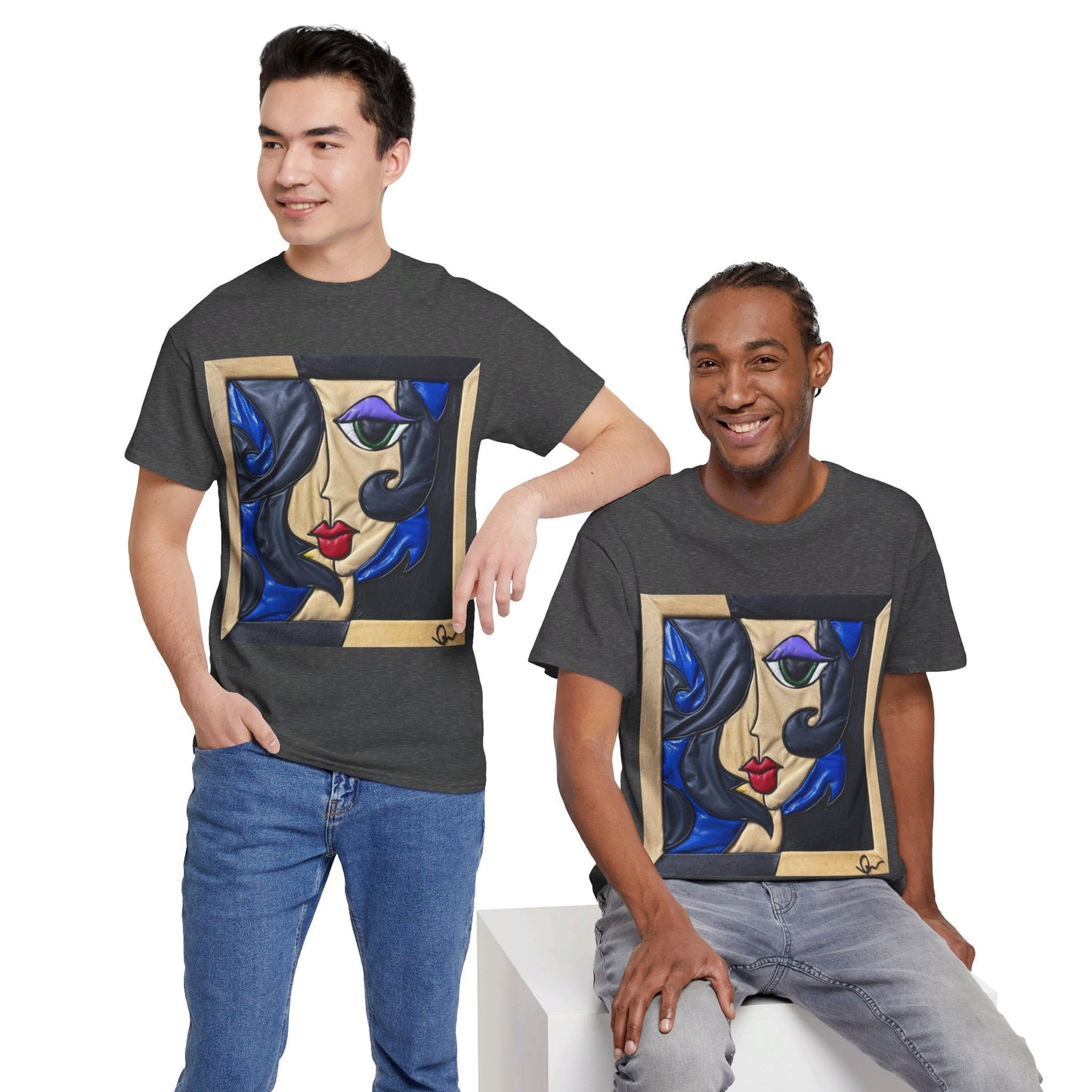 "Midnight Romance" Artistry in Threads Series T-Shirt | September 2024 Collection - Printify - Art Box Gallery