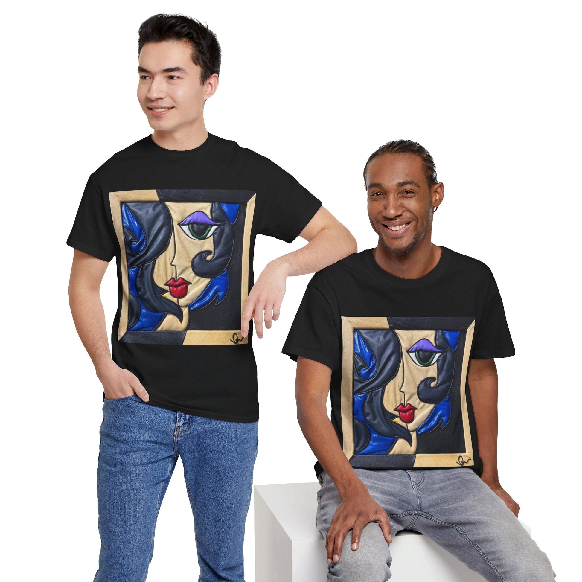 "Midnight Romance" Artistry in Threads Series T-Shirt | September 2024 Collection - Printify - Art Box Gallery