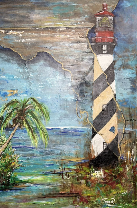 St. Augustine Lighthouse Artwork by Terri Rampone